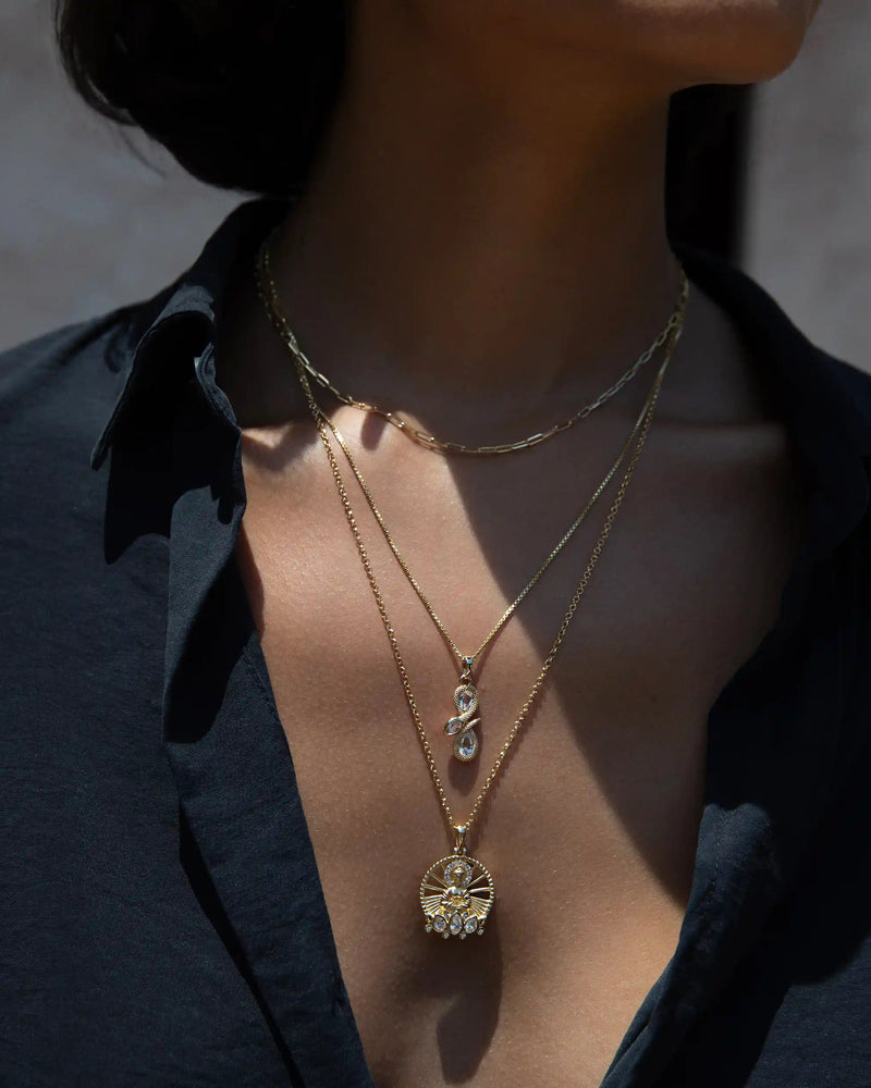 Awe Inspired Pendants Snake Amulet