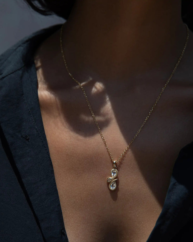 Awe Inspired Pendants Snake Amulet