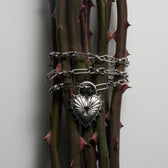 Awe Inspired Pendants Spiked Heart Locket