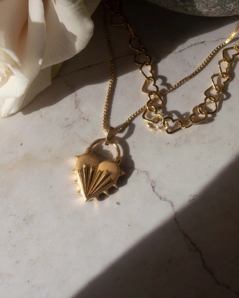 Awe Inspired Pendants Spiked Heart Pendant