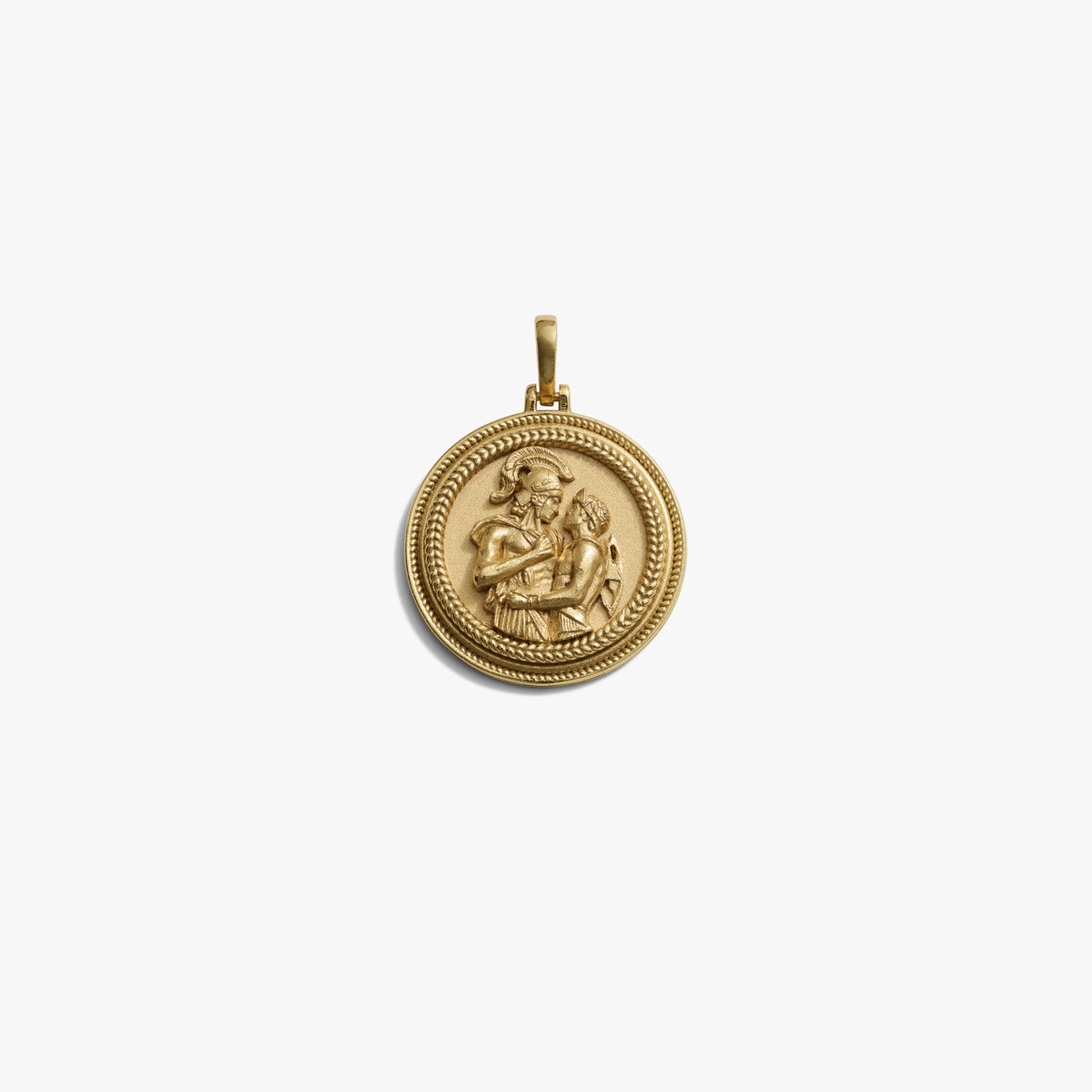 Awe Inspired Pendants Standard / 14K Yellow Gold Vermeil Achilles + Patroclus Pendant