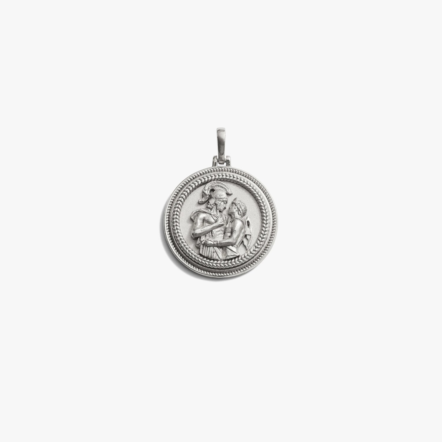 Awe Inspired Pendants Standard / Sterling Silver Achilles + Patroclus Pendant