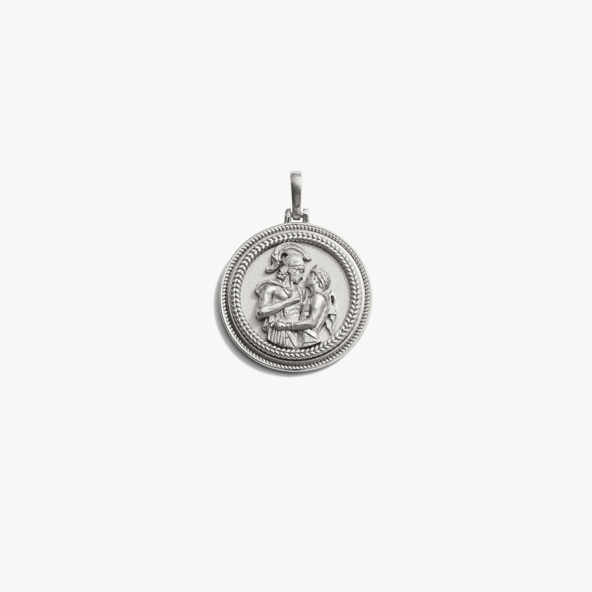 Awe Inspired Pendants Standard / Sterling Silver Achilles + Patroclus Pendant