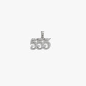 Awe Inspired Pendants Sterling Silver / 555 Angel Number Amulet
