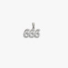 Awe Inspired Pendants Sterling Silver / 666 Angel Number Amulet
