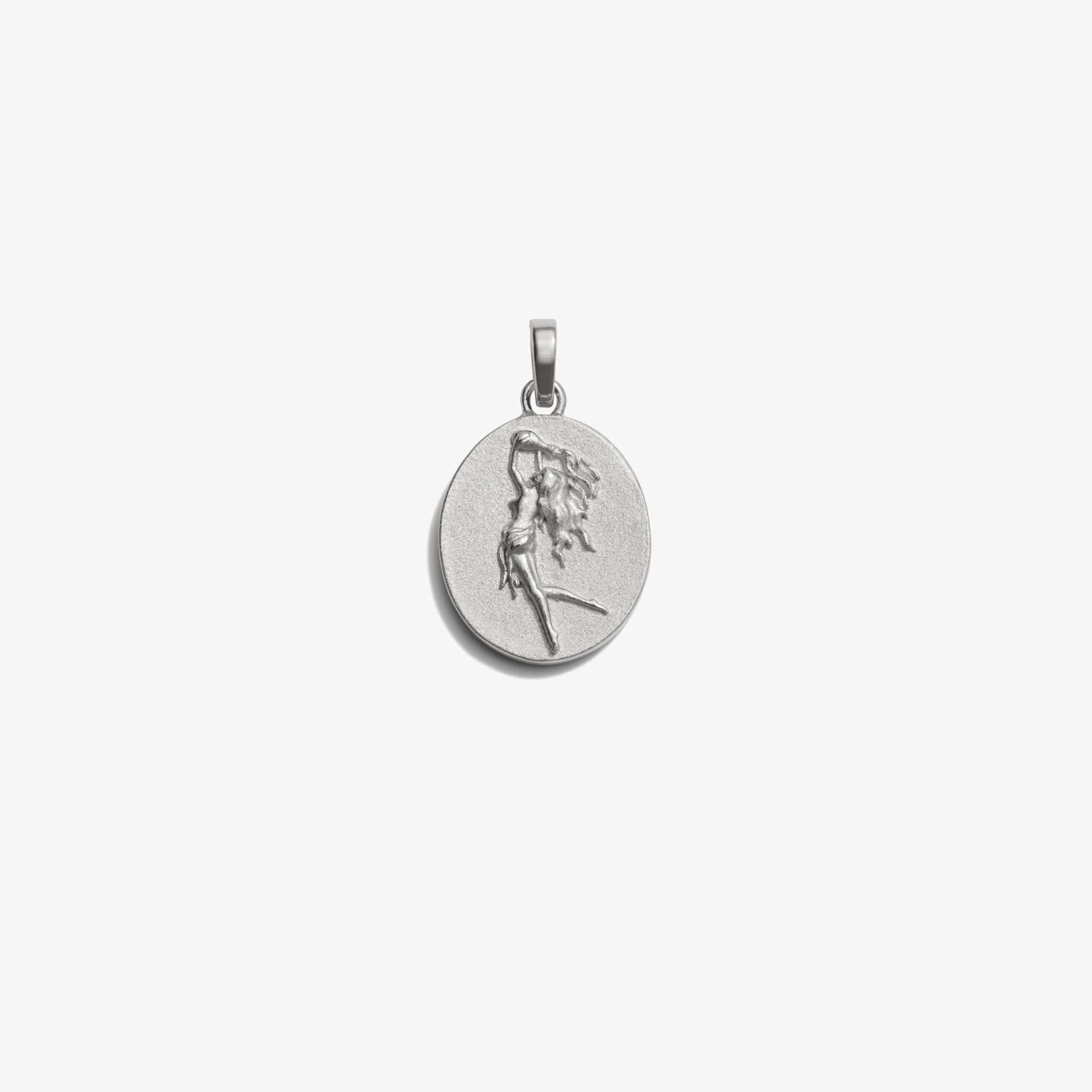 Awe Inspired Pendants Sterling Silver / Aquarius / Standard Zodiac Goddess Pendant