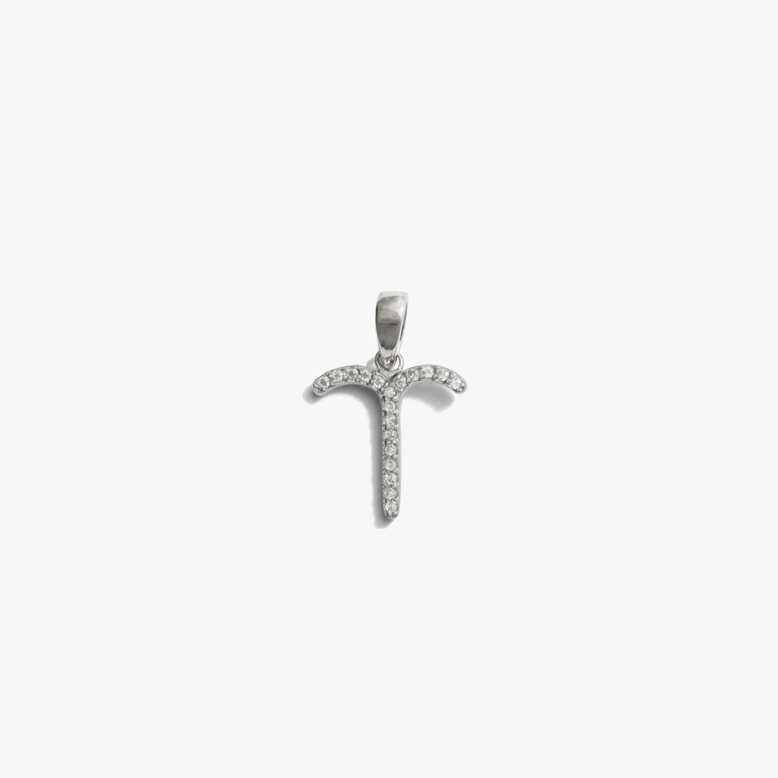 Awe Inspired Pendants Sterling Silver / Aries / Mini Zodiac Gemstone Amulet