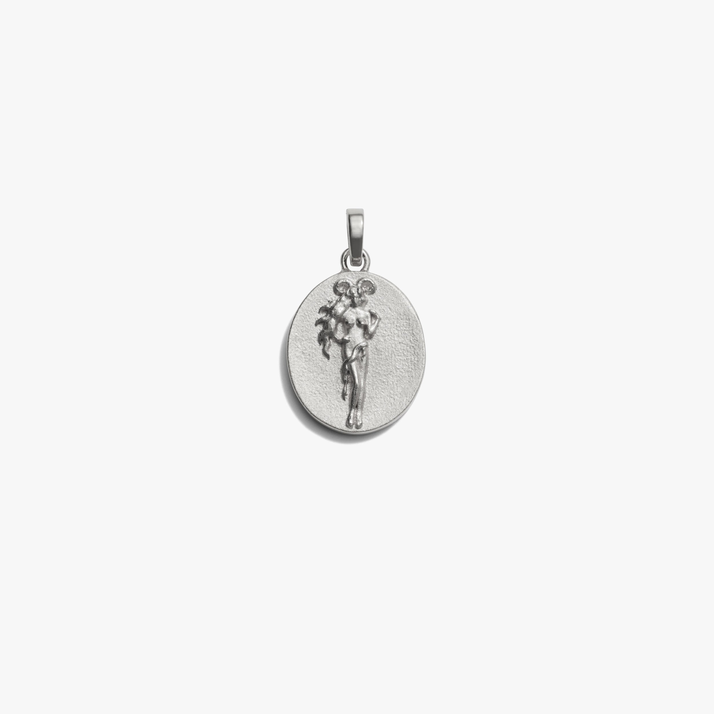 Awe Inspired Pendants Sterling Silver / Aries / Standard Zodiac Goddess Pendant