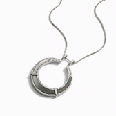 Awe Inspired Pendants Sterling Silver Black Mother of Pearl Goddess Halo