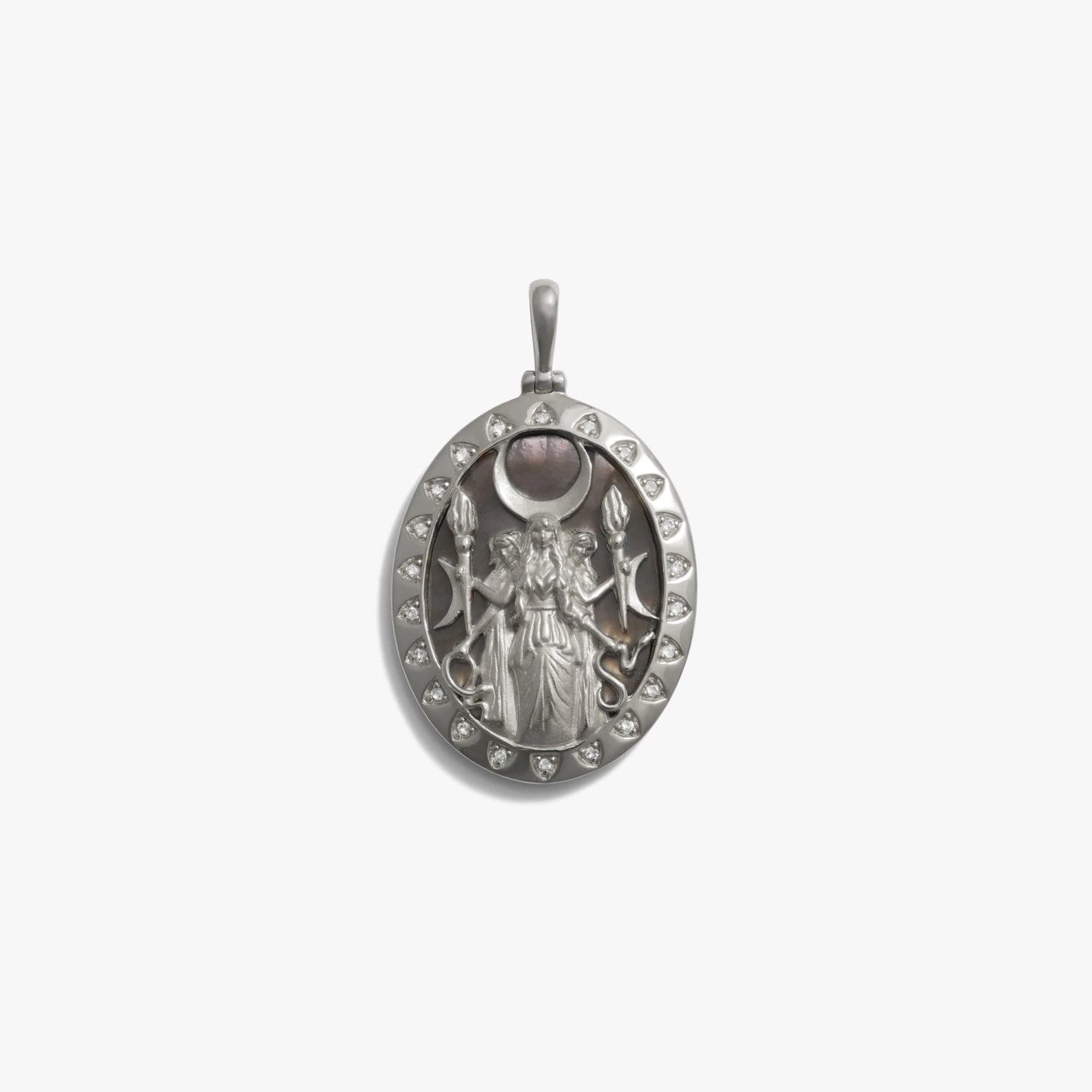Awe Inspired Pendants Sterling Silver / Black Mother of Pearl Special Edition Hecate Pendant