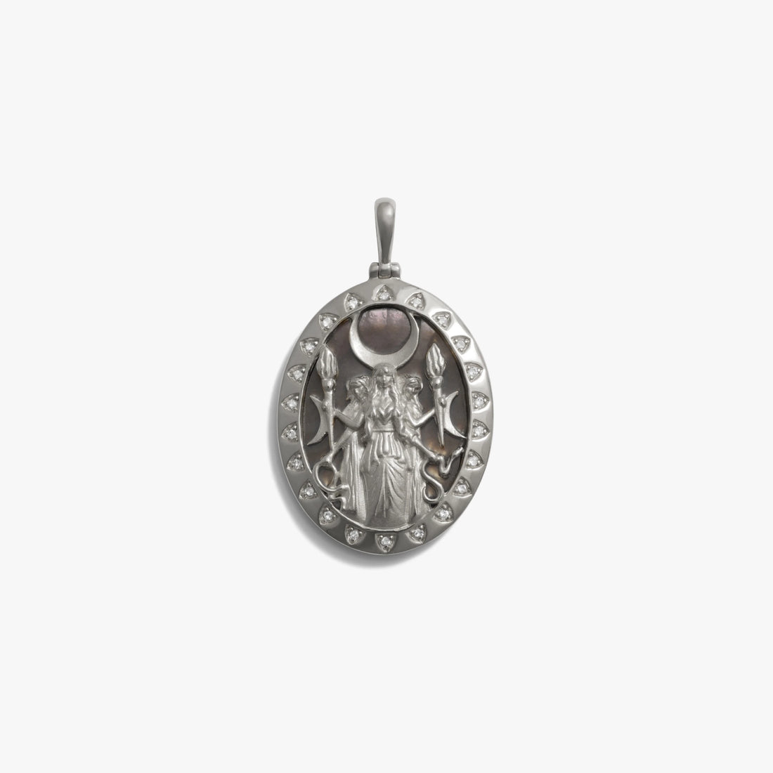 Awe Inspired Pendants Sterling Silver / Black Mother of Pearl Special Edition Hecate Pendant