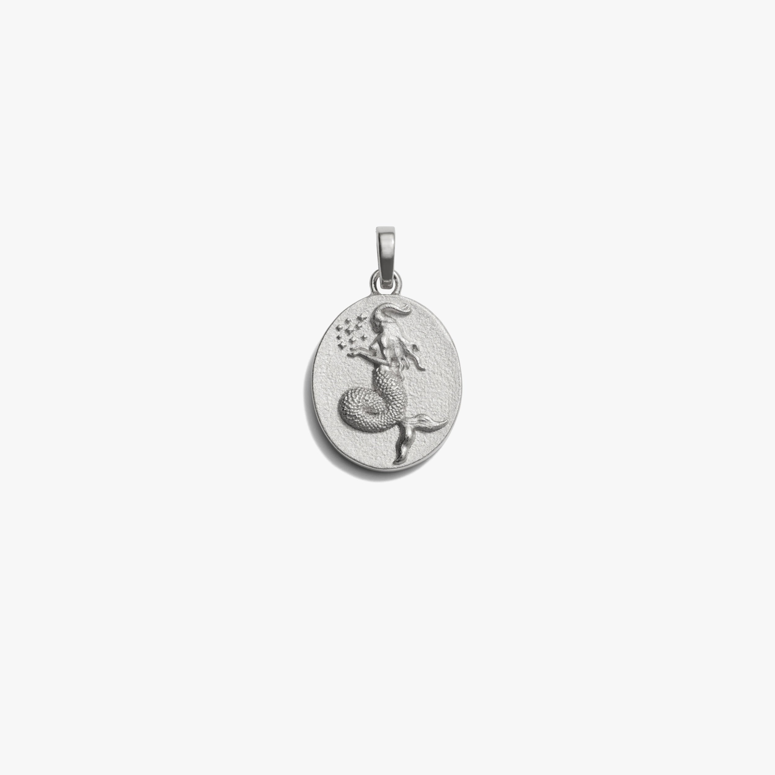 Awe Inspired Pendants Sterling Silver / Capricorn / Standard Zodiac Goddess Pendant