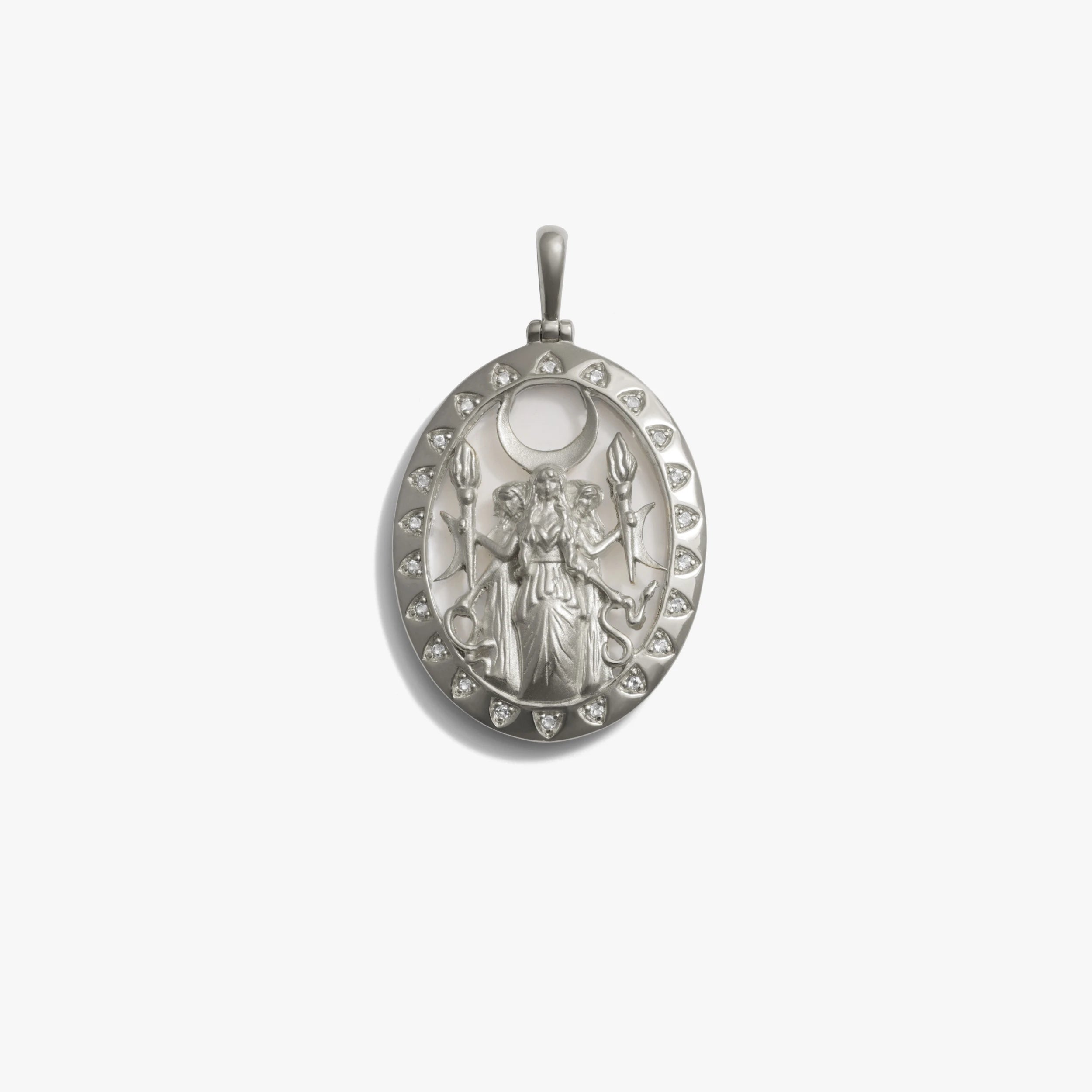Awe Inspired Pendants Sterling Silver / Clear Quartz Special Edition Hecate Pendant