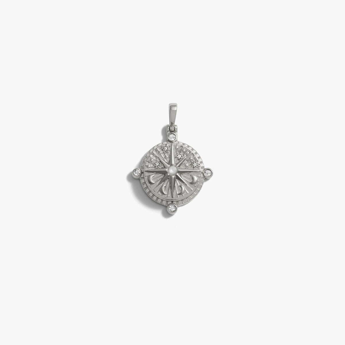 Awe Inspired Pendants Sterling Silver Compass Locket