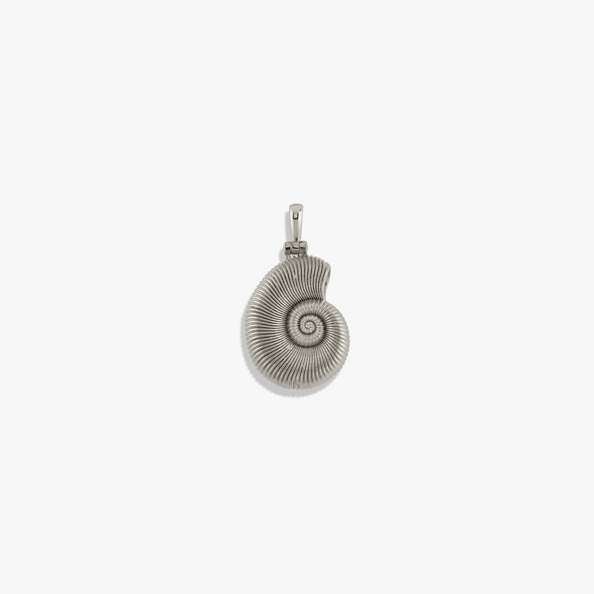 Awe Inspired Pendants Sterling Silver Deep Sea Ammonite Shell Pendant