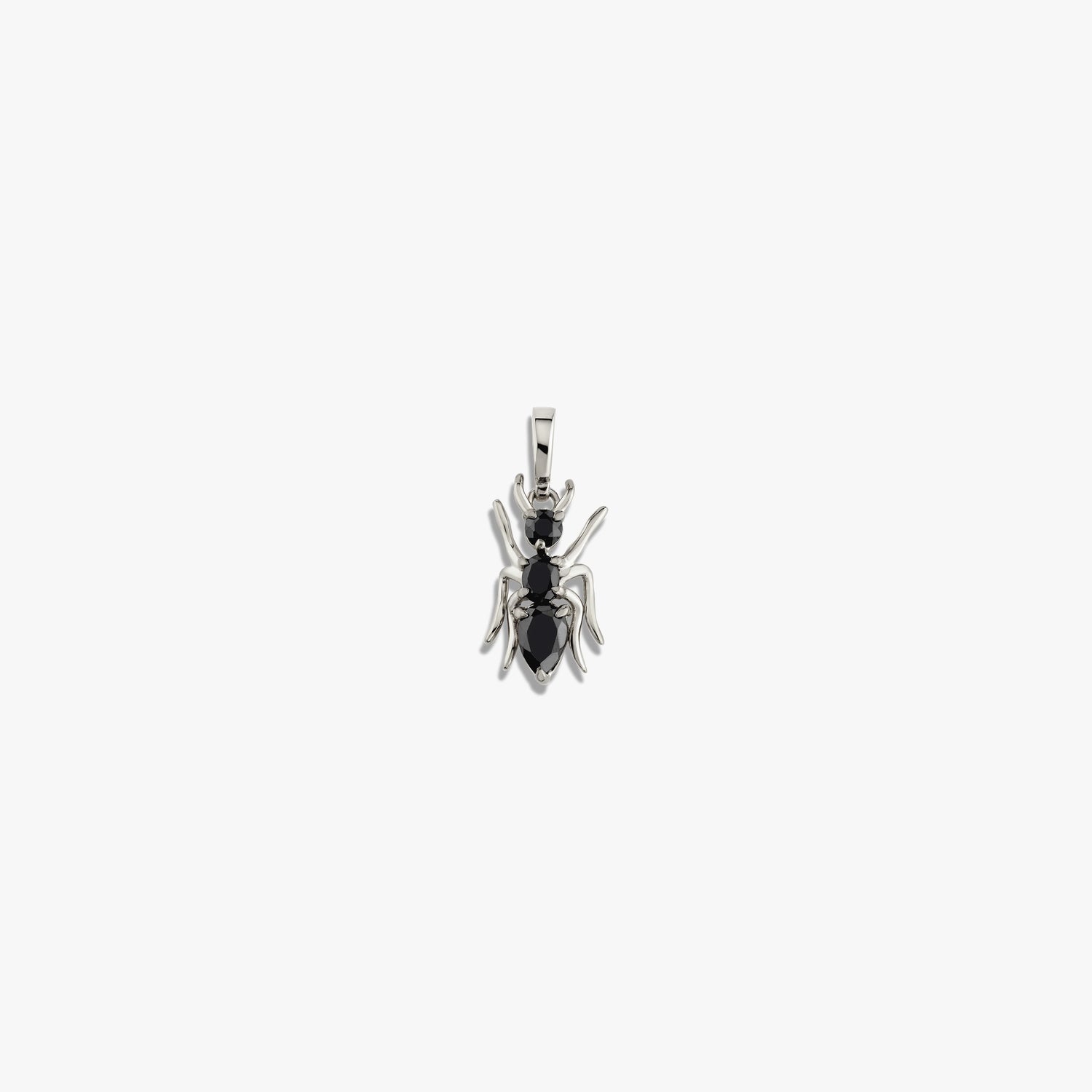 Awe Inspired Pendants Sterling Silver Hematite Ant Amulet