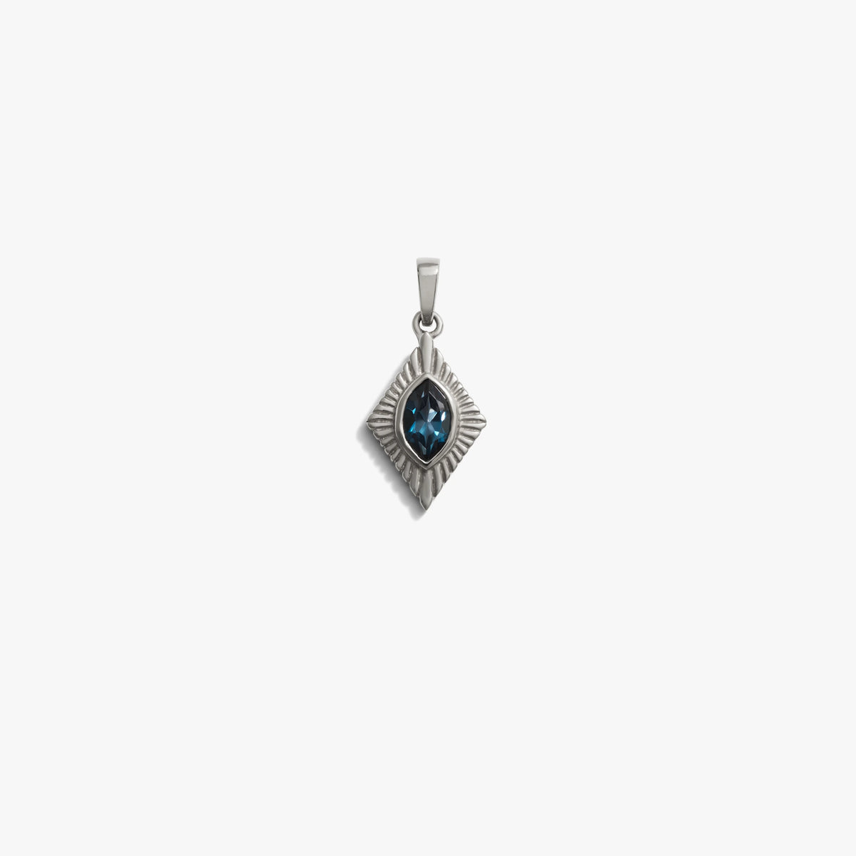 Awe Inspired Pendants Sterling Silver / Indigo London Topaz Aura Pendant