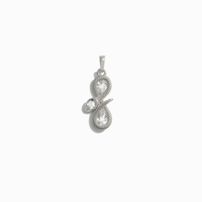 Awe Inspired Pendants Sterling Silver Infinity Snake Amulet