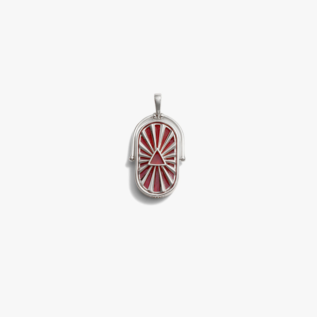 Awe Inspired Pendants Sterling Silver / Large Fire Element Amulet