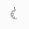 Awe Inspired Pendants Sterling Silver / Large Moonstone Crescent Amulet