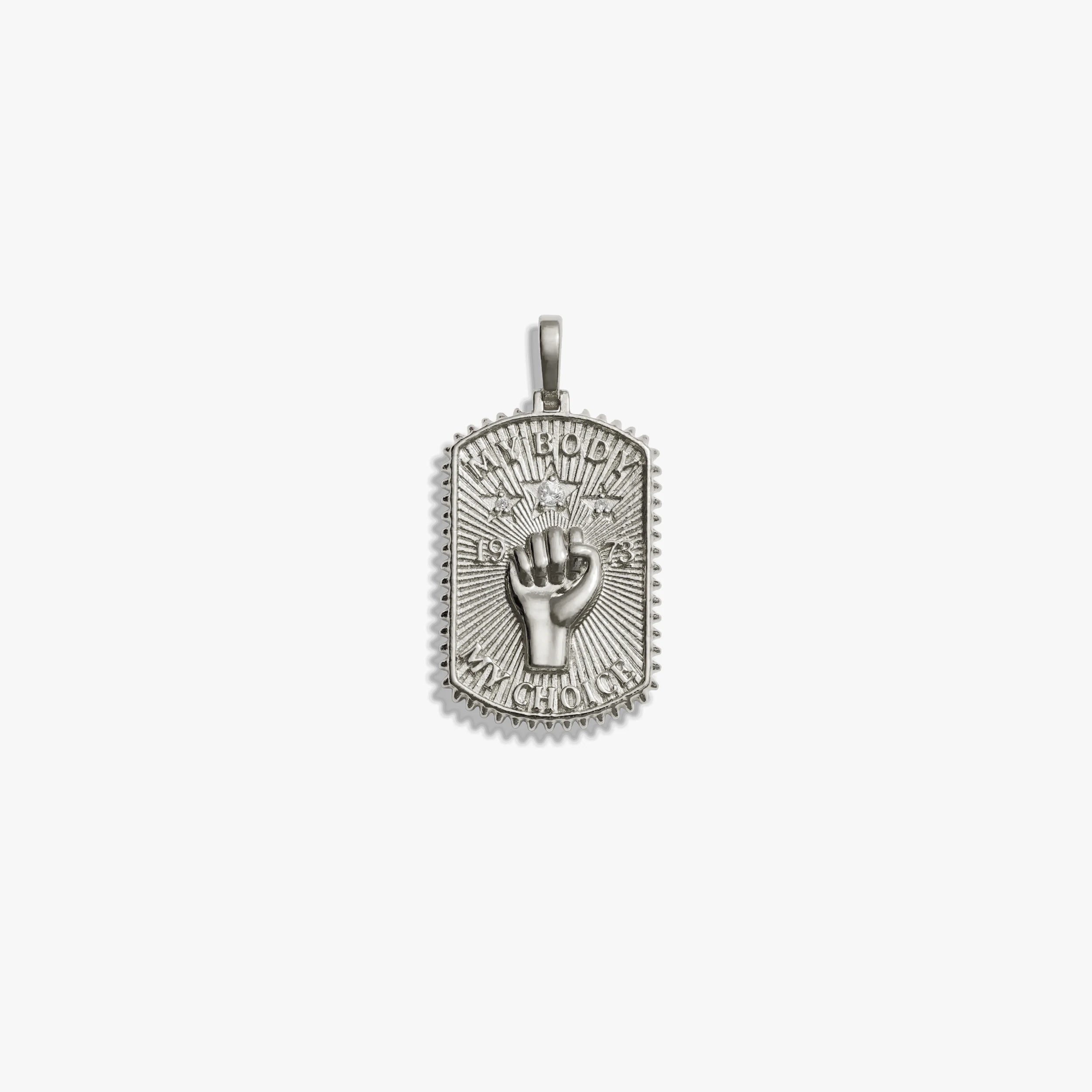 Awe Inspired Pendants Sterling Silver / Large Pro Roe Dog Tag