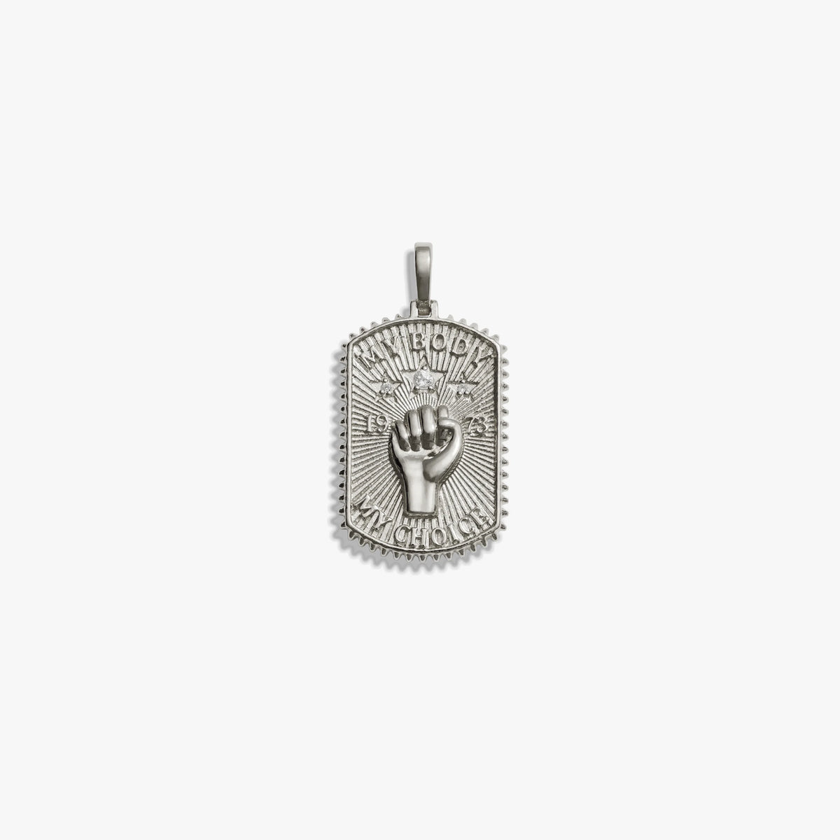 Awe Inspired Pendants Sterling Silver / Large Pro Roe Dog Tag