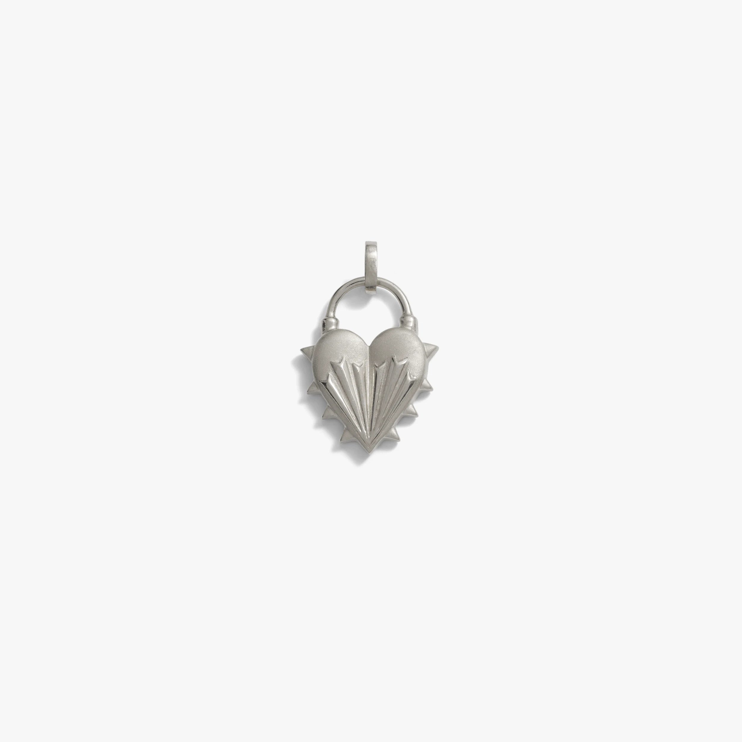 Awe Inspired Pendants Sterling Silver / Large Spiked Heart Pendant