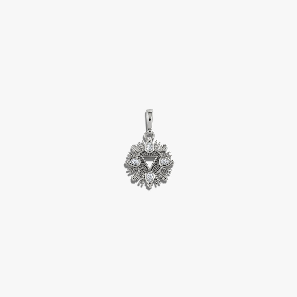 Awe Inspired Pendants Sterling Silver Mini Element Amulet Water