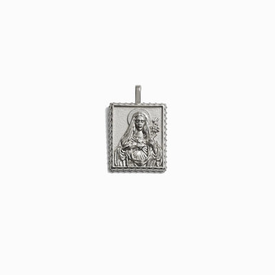 Awe Inspired Pendants Sterling Silver / Mini Mini Mother Mary Tablet