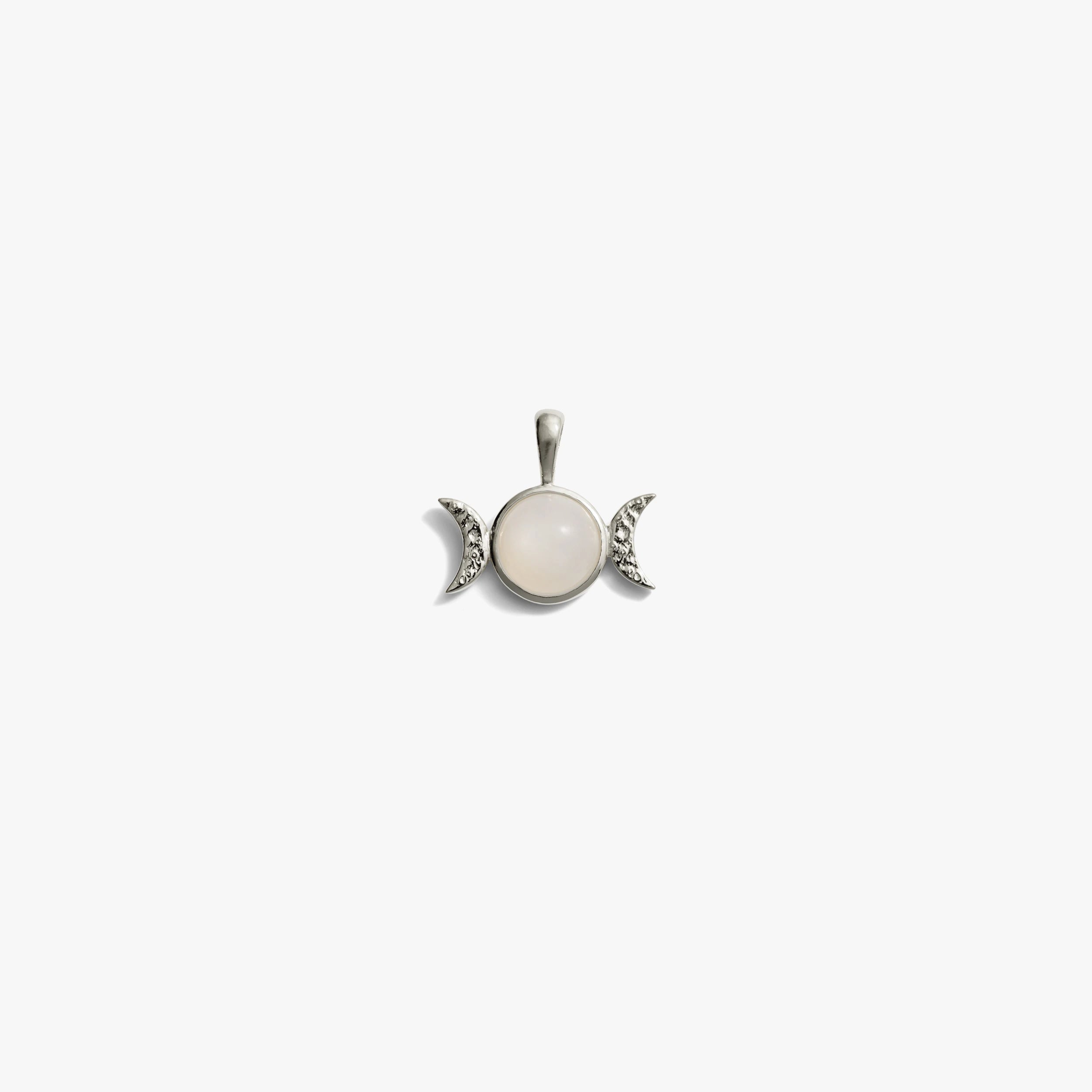 Awe Inspired Pendants Sterling Silver / Mini Mini Triple Moon Amulet