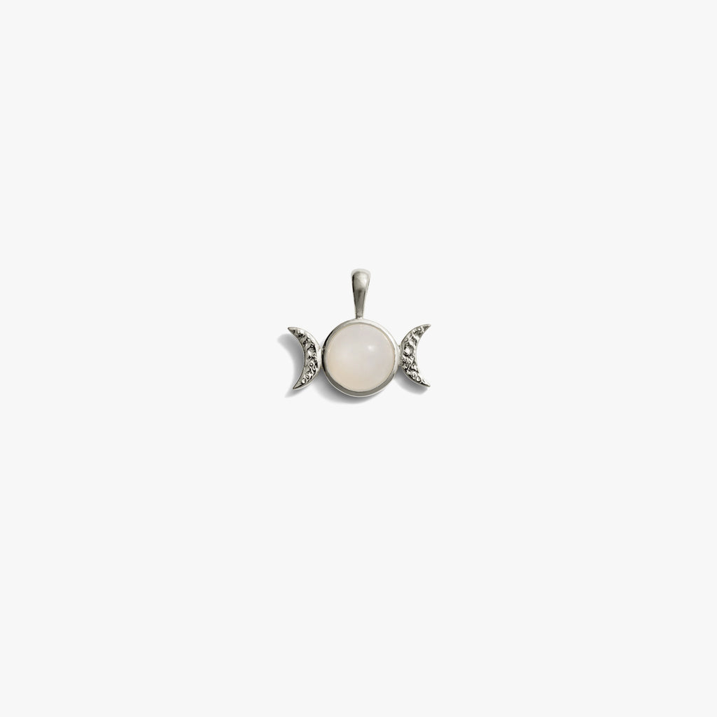 Awe Inspired Pendants Sterling Silver / Mini Mini Triple Moon Amulet