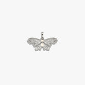 Awe Inspired Pendants Sterling Silver Moonstone Moth Pendant