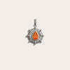 Awe Inspired Pendants Sterling Silver / Orange Onyx Orange Onyx Aura Pendant