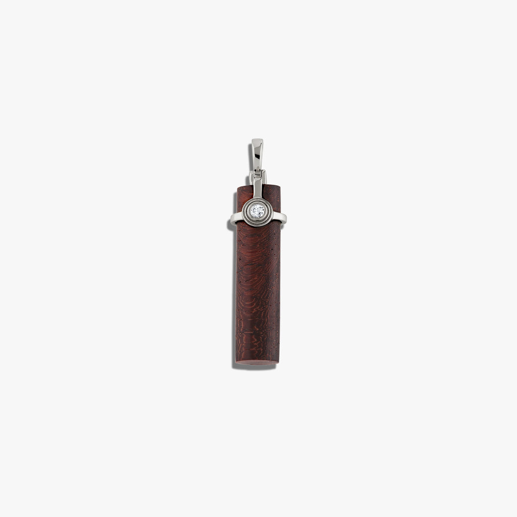 Awe Inspired Pendants Sterling Silver Pendant- Touch Wood Meditation