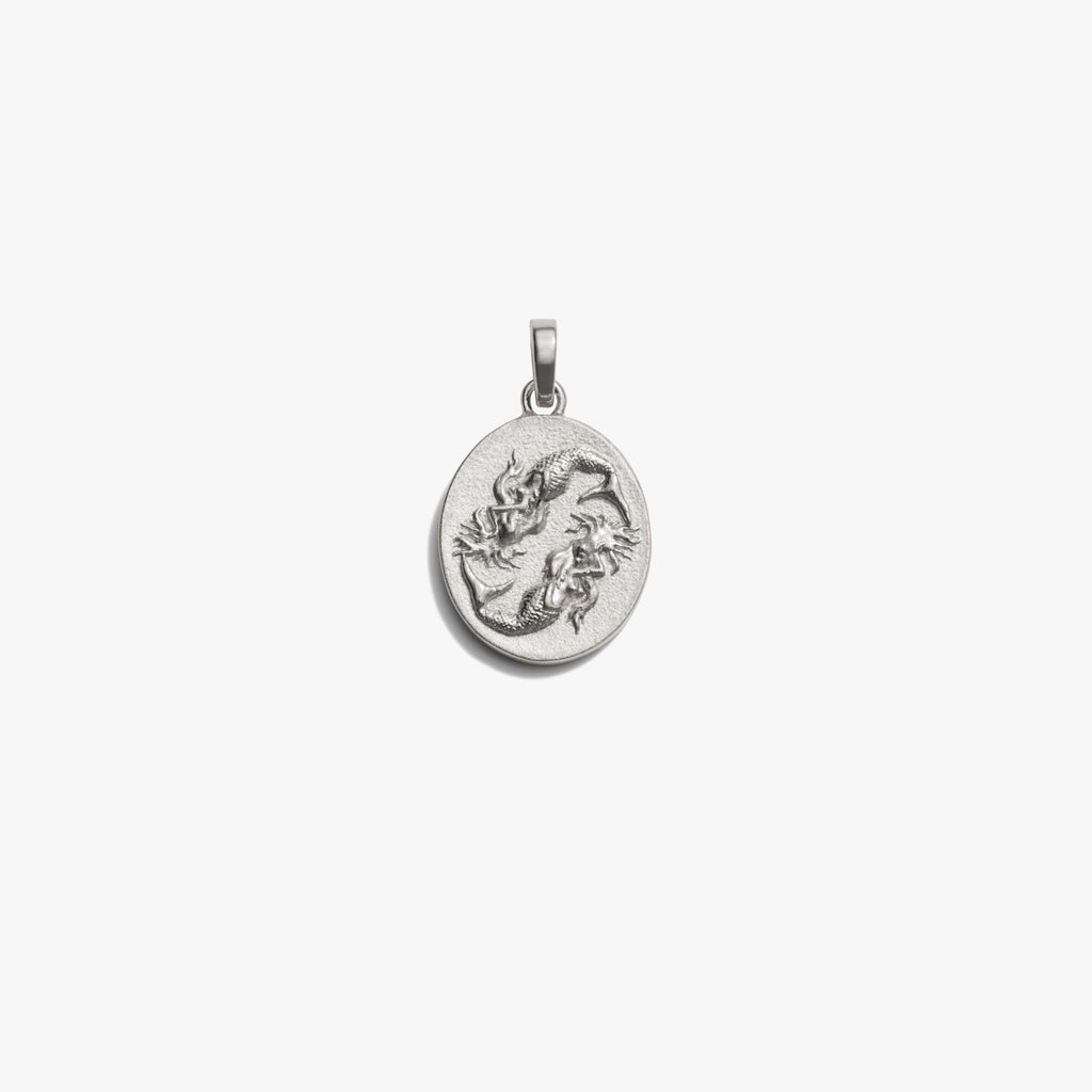 Awe Inspired Pendants Sterling Silver / Pisces / Standard Zodiac Goddess Pendant