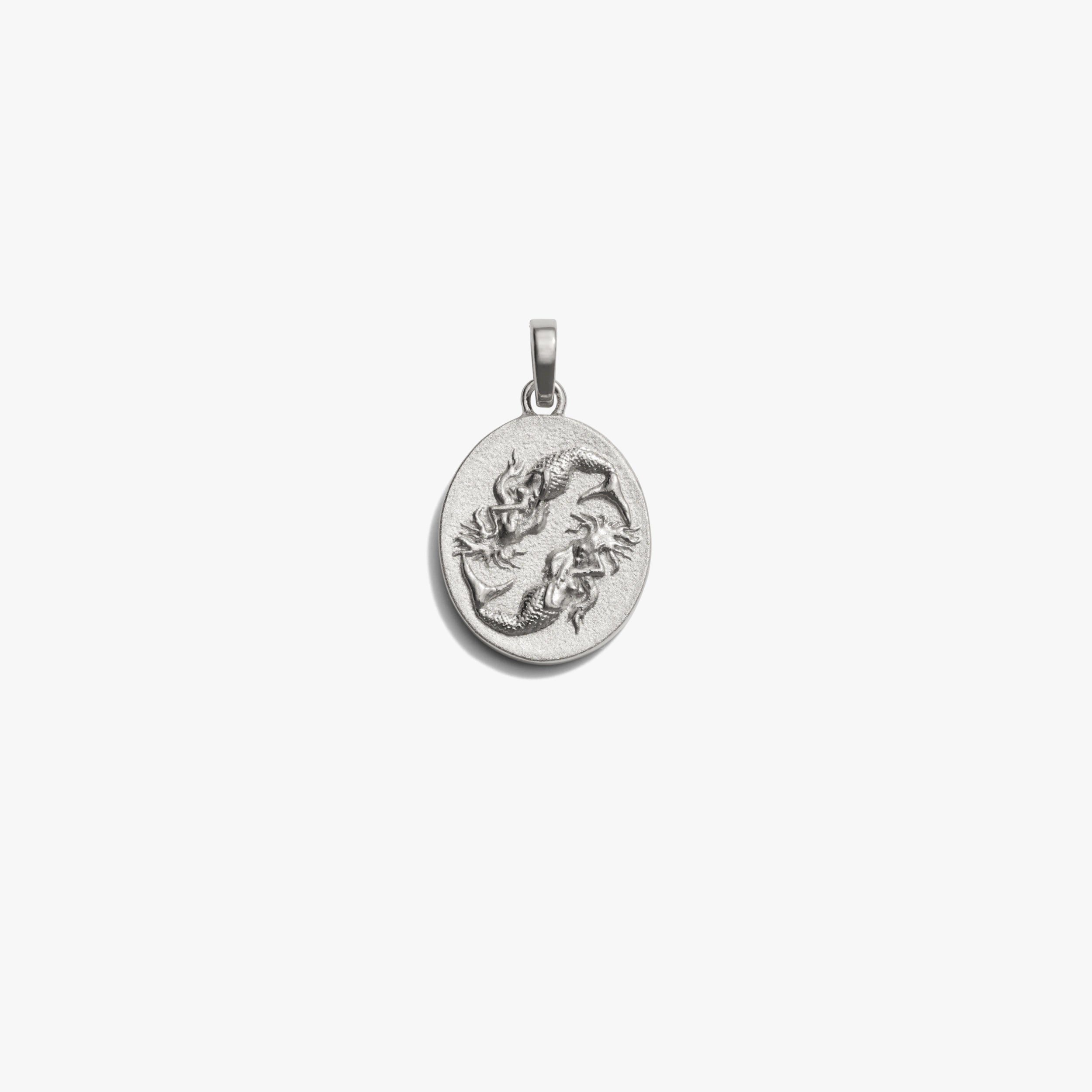 Awe Inspired Pendants Sterling Silver / Pisces / Standard Zodiac Goddess Pendant