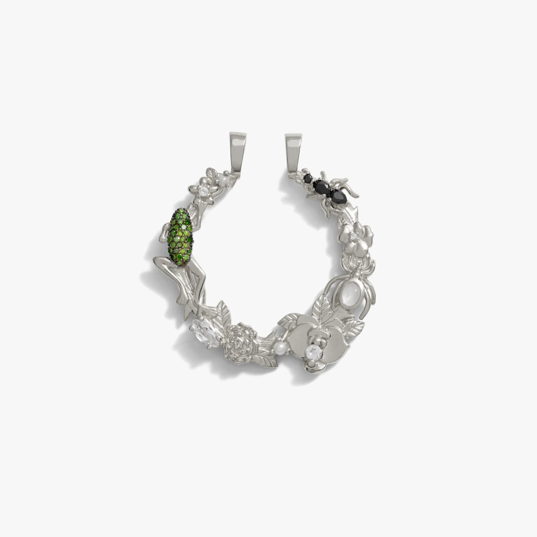 Awe Inspired Pendants Sterling Silver Secret Forest Halo