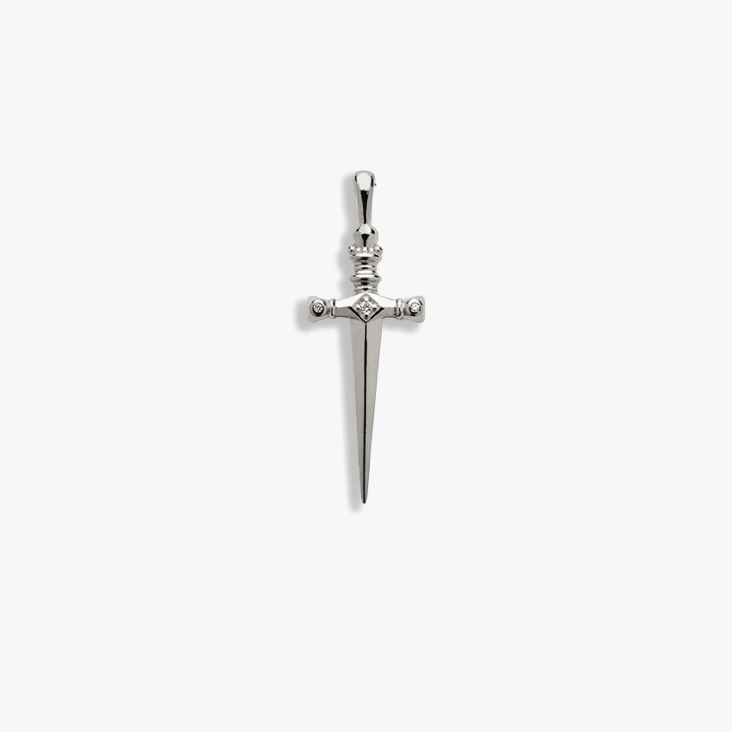 Awe Inspired Pendants Sterling Silver / Standard Diamond Sword Amulet