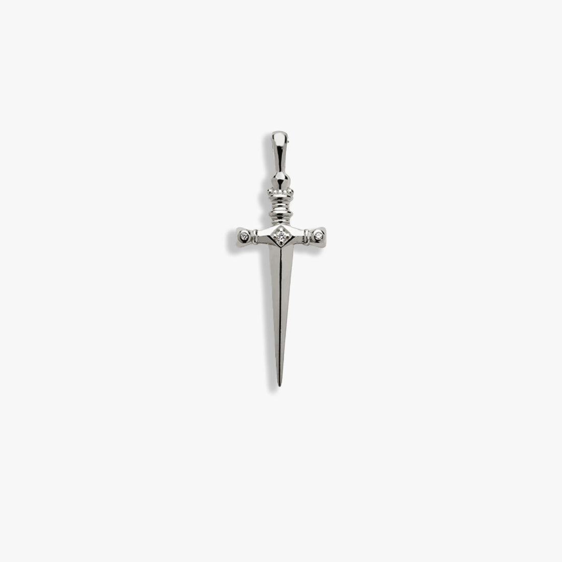 Awe Inspired Pendants Sterling Silver / Standard Diamond Sword Amulet