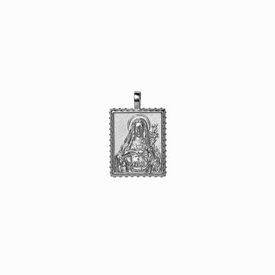 Awe Inspired Pendants Sterling Silver / Standard Mother Mary Tablet