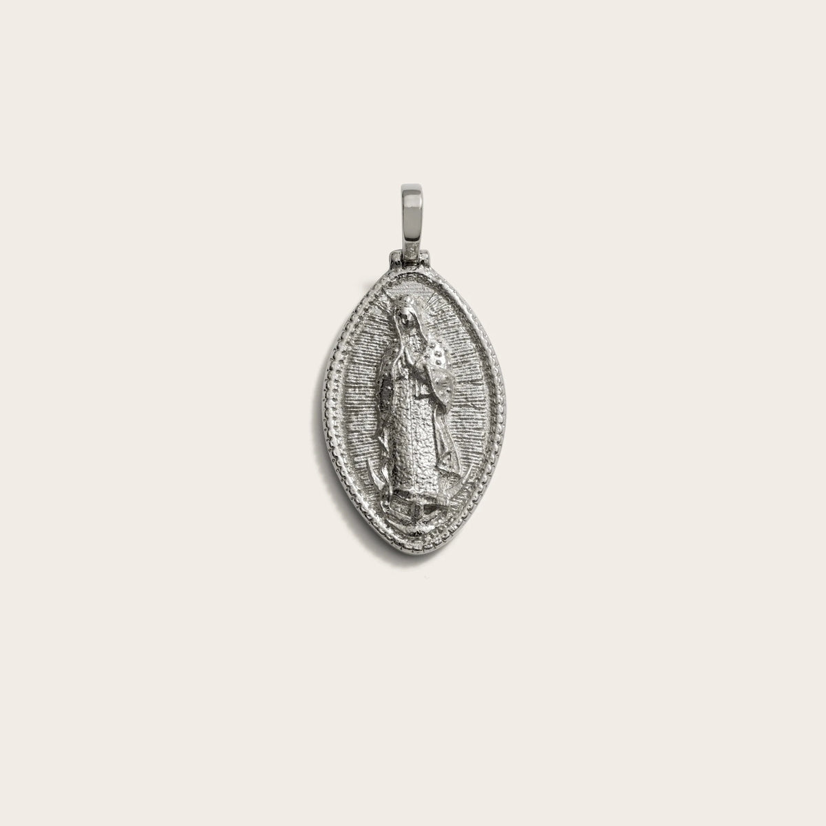 Awe Inspired Pendants Sterling Silver / Standard Virgen de Guadalupe Pendant