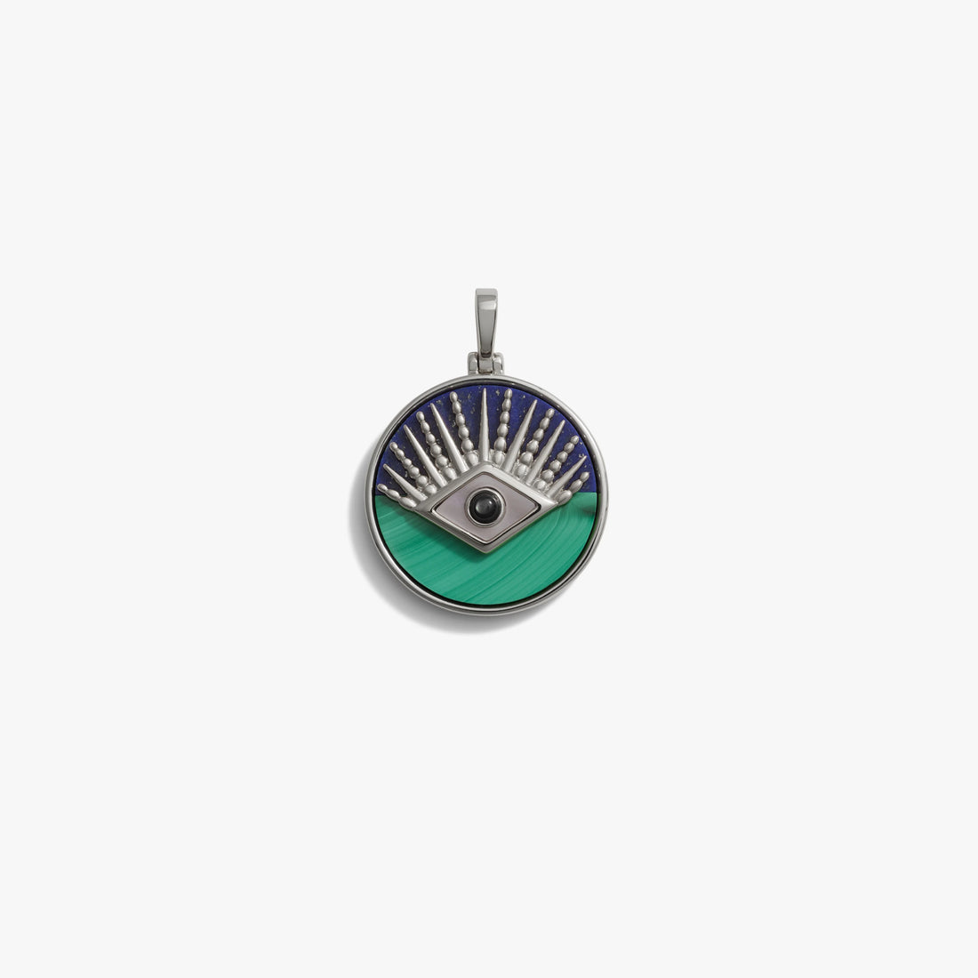 Awe Inspired Pendants Sterling Silver Third Eye Coin Pendant