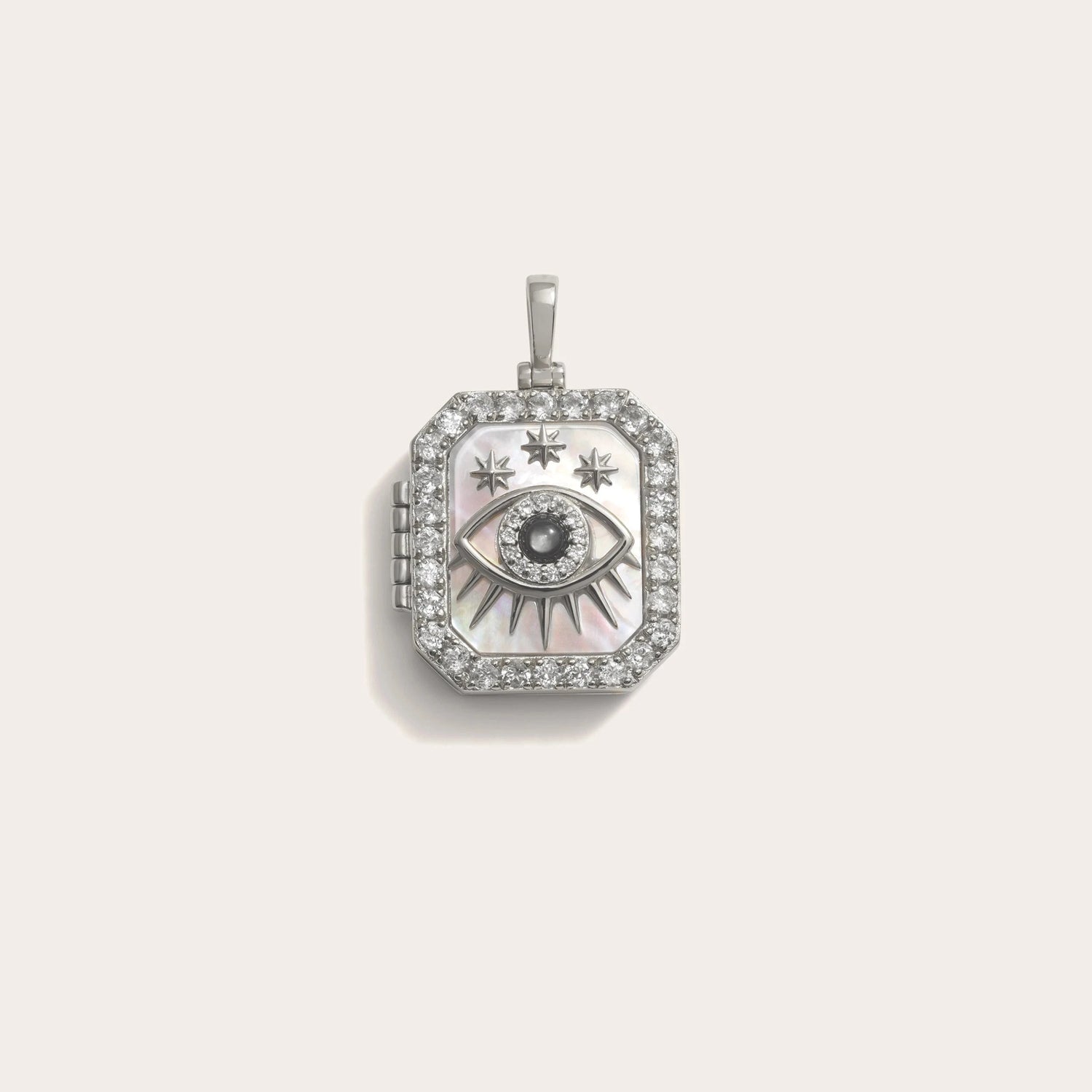 Awe Inspired Pendants Sterling Silver Third Eye Locket