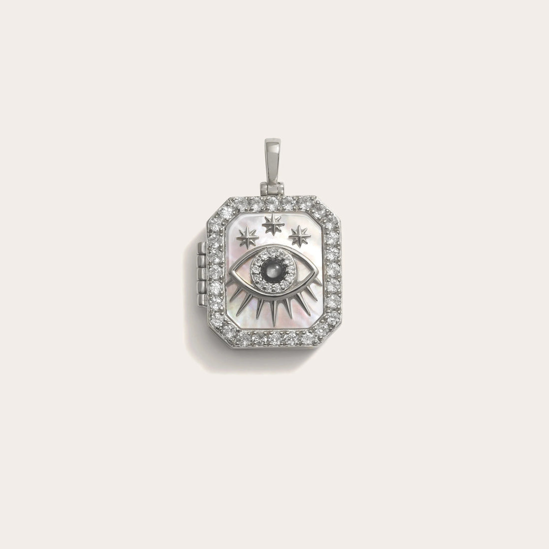 Awe Inspired Pendants Sterling Silver Third Eye Locket