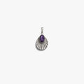 Awe Inspired Pendants Sterling Silver / Violet Amethyst Aura Pendant