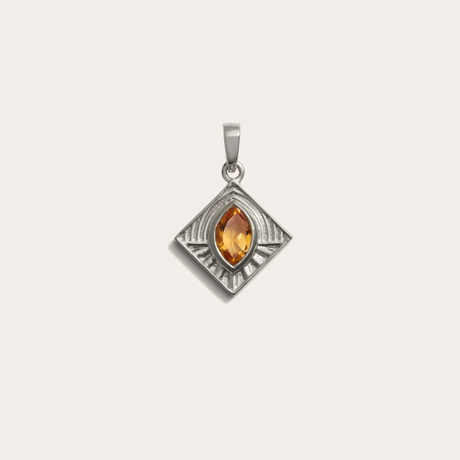 Awe Inspired Pendants Sterling Silver / Yellow Citrine Yellow Citrine Aura Pendant