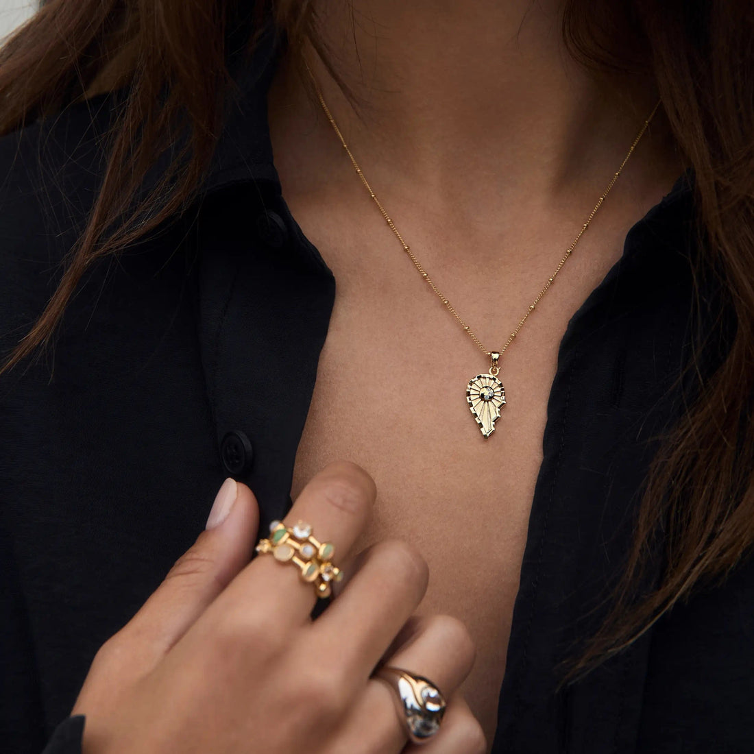 Awe Inspired Pendants Sun & Moon Friendship Amulets