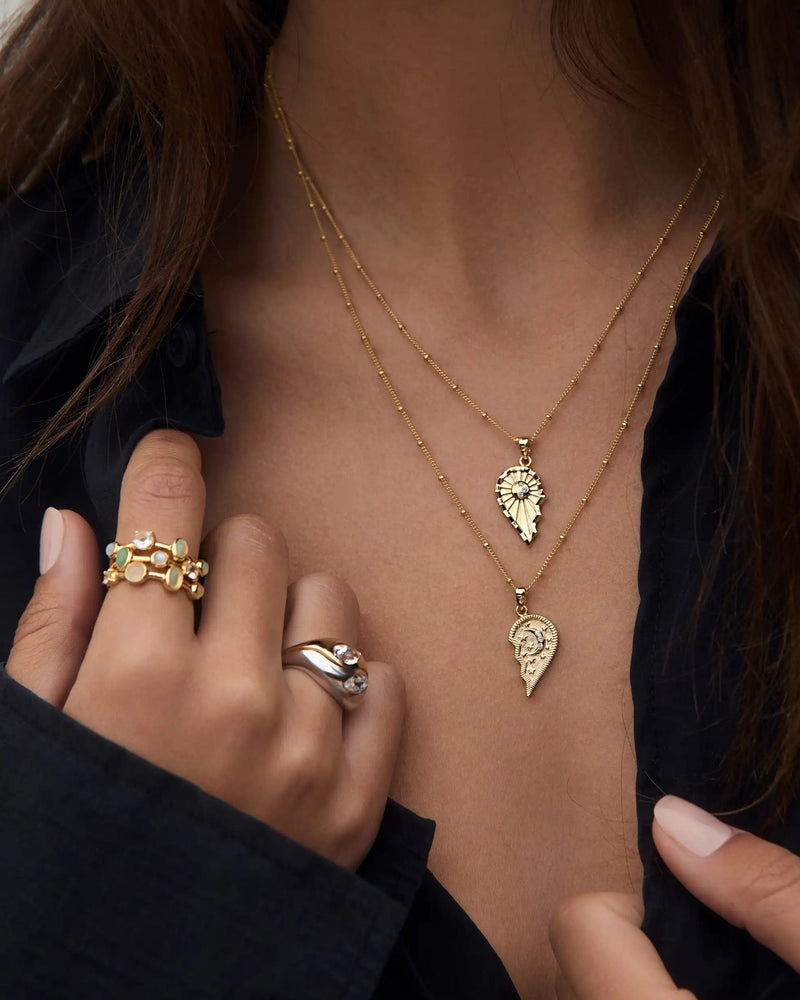 Awe Inspired Pendants Sun & Moon Friendship Amulets