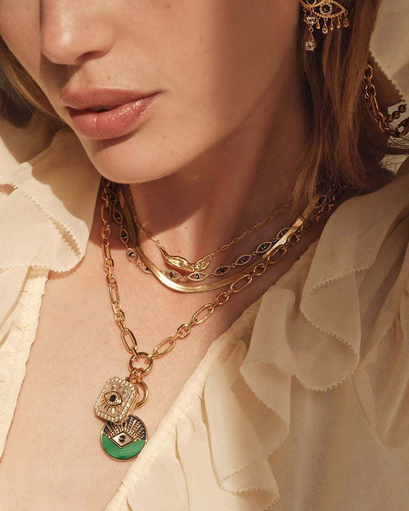 Awe Inspired Pendants Third Eye Coin Pendant