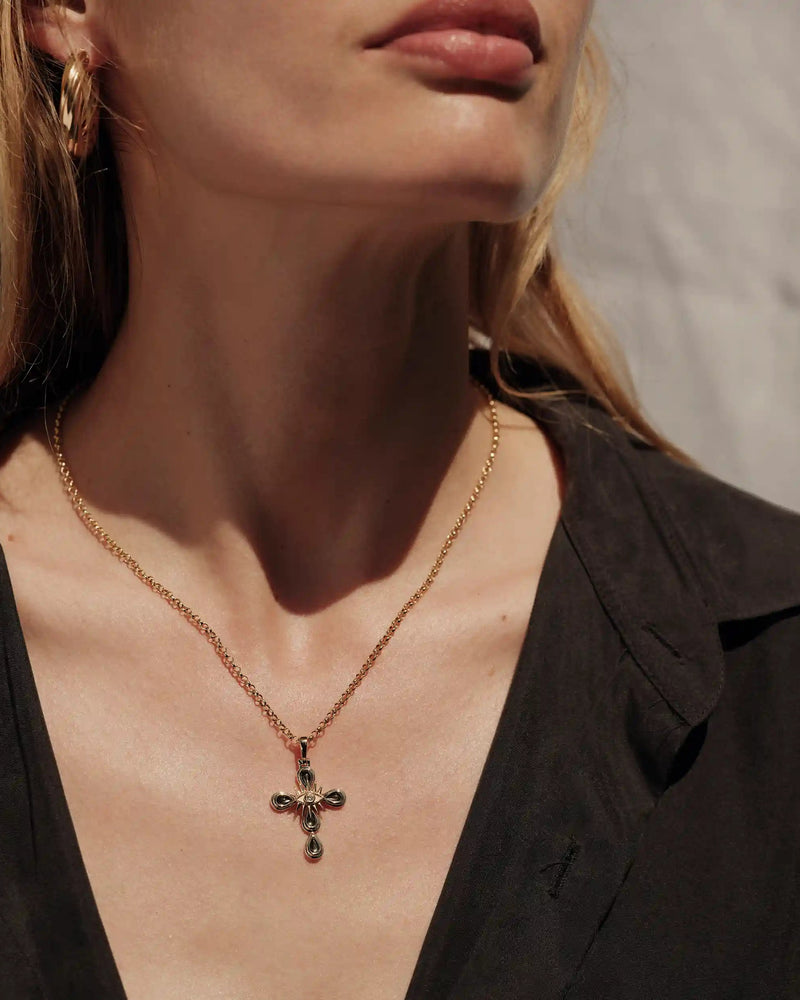 Awe Inspired Pendants Third Eye Cross Amulet